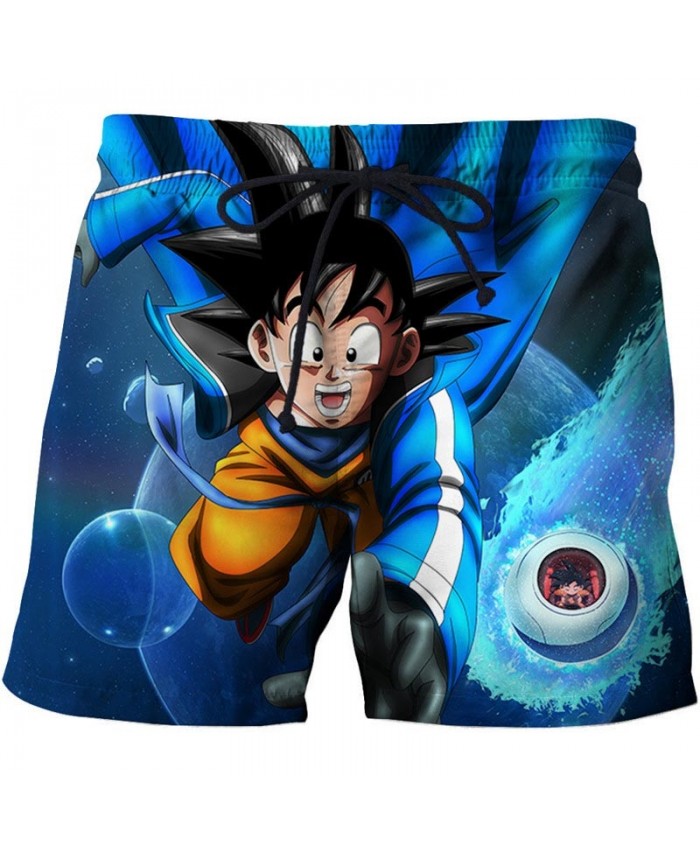 Smile On The Face Dragon Ball Men Anime 3D Stone Printed Beach Short Casual Male Quick Drying Breathable Board Short