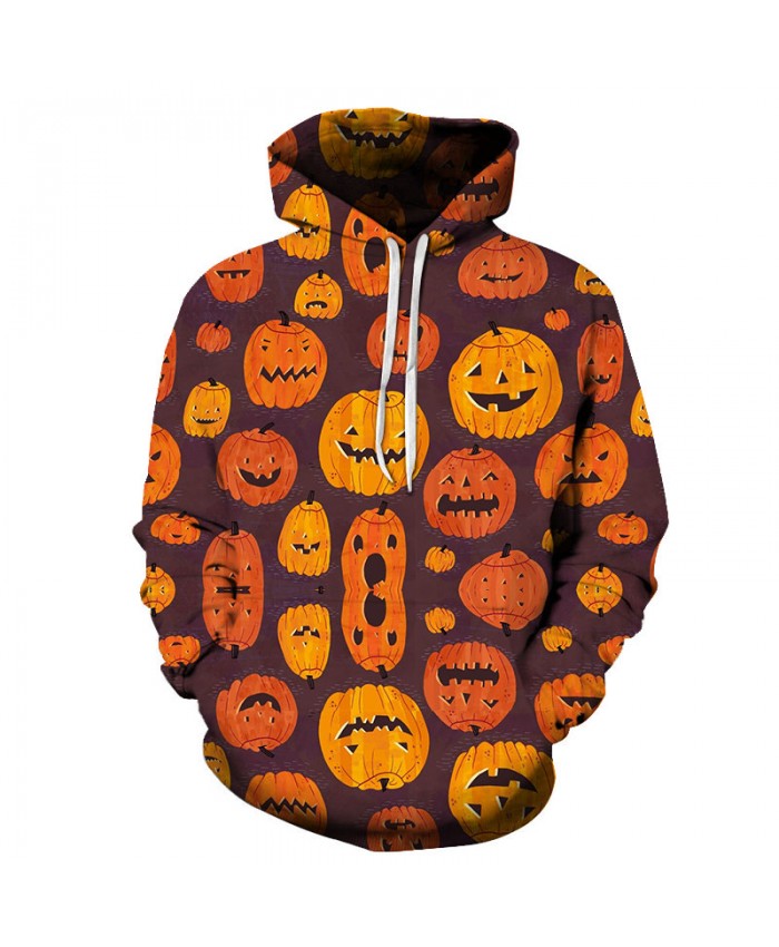 Smile Pumpkin 3D Print Hoodies Men Hoody Harajuku Hoodie Streatwear Sweatshirt Tracksuit Pullover Hip Hop Dropship