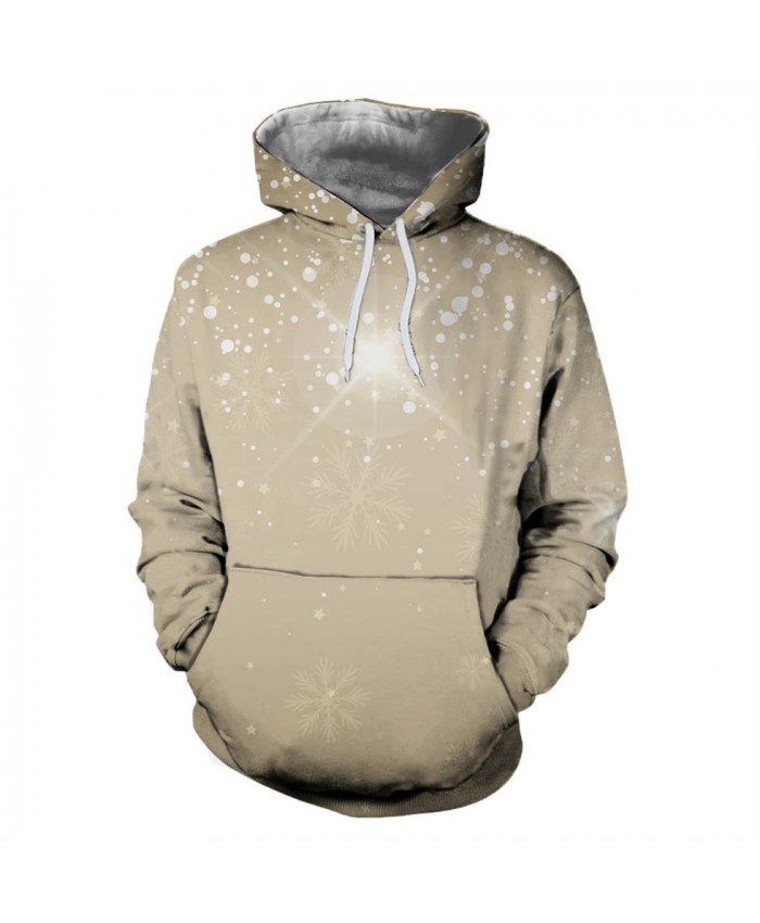 Snowflake Pattern Christmas Hoodies 3D Sweatshirts Men Women Hoodie Print Couple Tracksuit Hooded Hoody Clothing