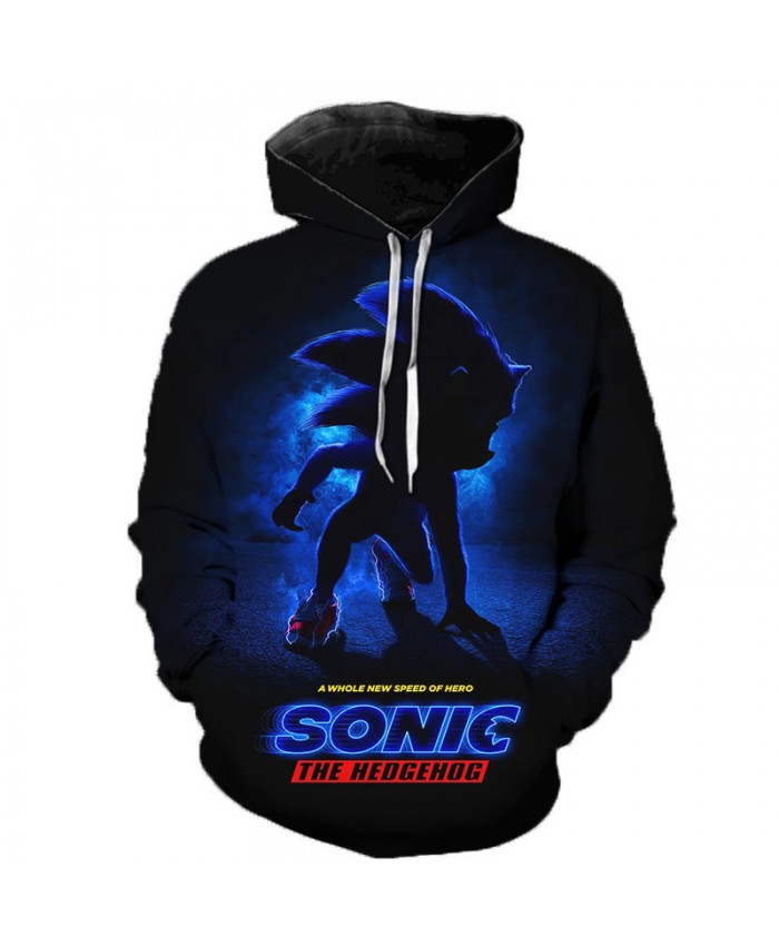 Sonic the Hedgehog 3D Printed Hooded Sweatshirts Men Women Winter Hot Sale Streetwear Hoodie Fashion Casual Plus Size Hoodies