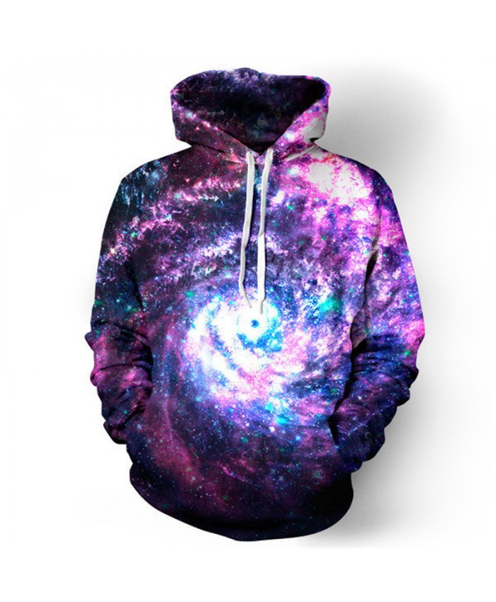 Spiral Galaxy Hooded Sweatshirt Men Women Sportwear