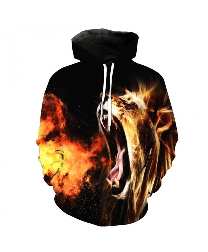 Spitfire Roaring Lion Casual Hoodies Casual Hoodie Autumn Tracksuit Pullover Hooded Sweatshirt