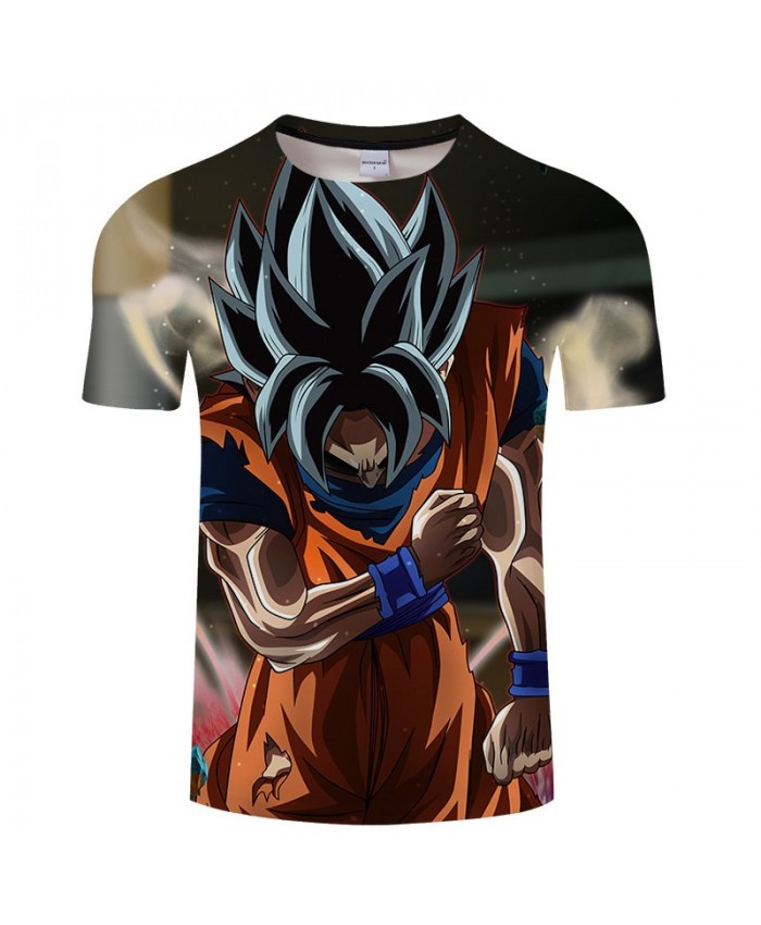 Squat Cartoon Goku Dragon Ball 3D Print tshirt Men tshirt Summer Casual 2021 New Short Sleeve Male O-neck Drop Ship