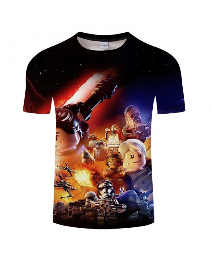 Star Wars 3D Print T Shirt Men Women tshirt Summer Casual T Shirt Short Sleeve Slim Men O-neck Tops&Tee Drop Ship