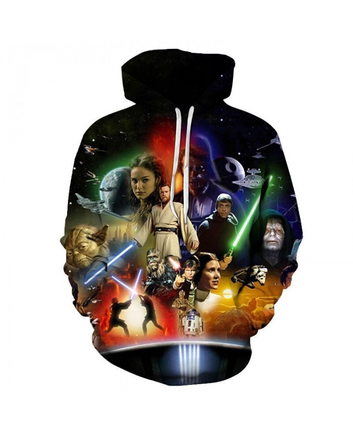 Star Wars 3D Printed Mens Pullover Sweatshirt Clothing for Men Custom Autumn Winter 2021 Pullover Hoodie Drop Ship