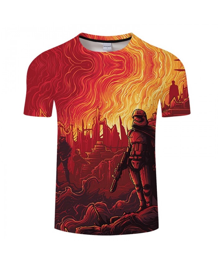 Star Wars A Flame 3D Print T Shirt Men Women tshirt Summer Casual Elastic Waist T Shirt Short Sleeve O-neck Tops&Tee Drop Ship