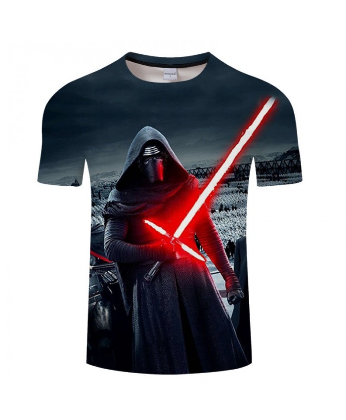 Star Wars A Sword That Scatters Red Light 3D Print T Shirt Men tshirt Summer Casual Short Sleeve O-neck Tops&Tee Drop Ship