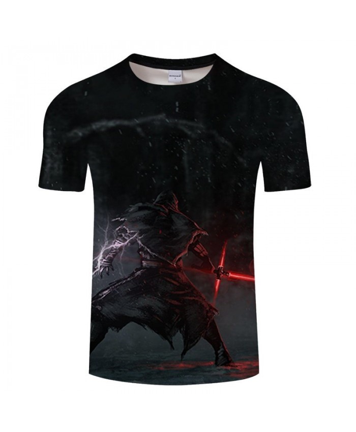 Star Wars Cross Sword 3D Print T Shirt Men tshirt Summer Casual Slim Men Short Sleeve O-neck Tops&Tee 2021 Hot Sell Drop Ship