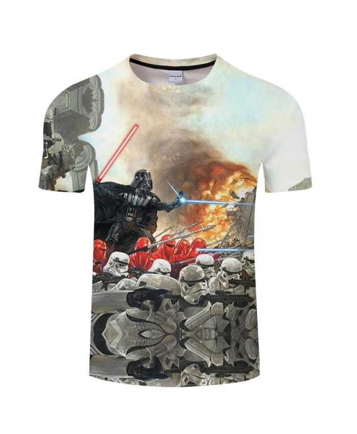 Star Wars Firepower 3D Print T Shirt Men tshirt Summer Casual Slim Men Short Sleeve O-neck Tops&Tee 2021 Hot Sell Drop Ship