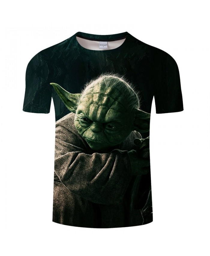 Star Wars Long Ears 3D Print T Shirt Men tshirt Summer Casual Slim Short Sleeve O-neck Tops&Tee Black 2021 Hot Sell Drop Ship