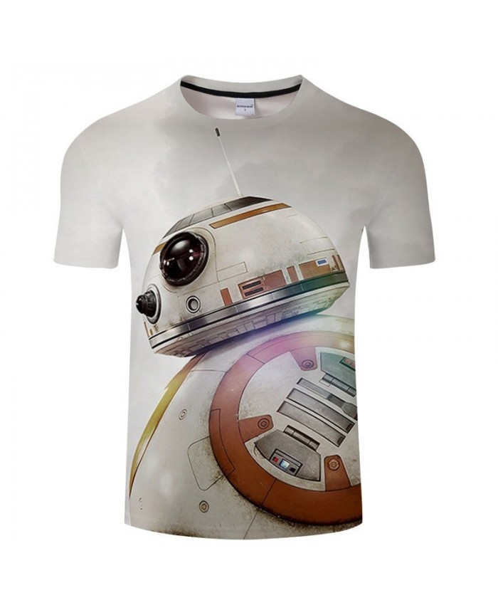 Star Wars Round Robot 3D Print T Shirt Men tshirt Summer Casual Slim tshirt Short Sleeve O-neck Tops&Tee Drop Ship