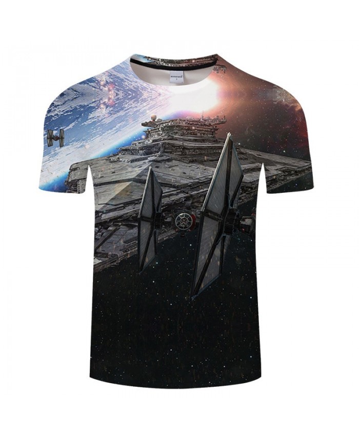 Star Wars Spaceship 3D Print T Shirt Men tshirt Summer Casual Slim Men Short Sleeve O-neck Tops&Tee 2021 Hot Sell Drop Ship