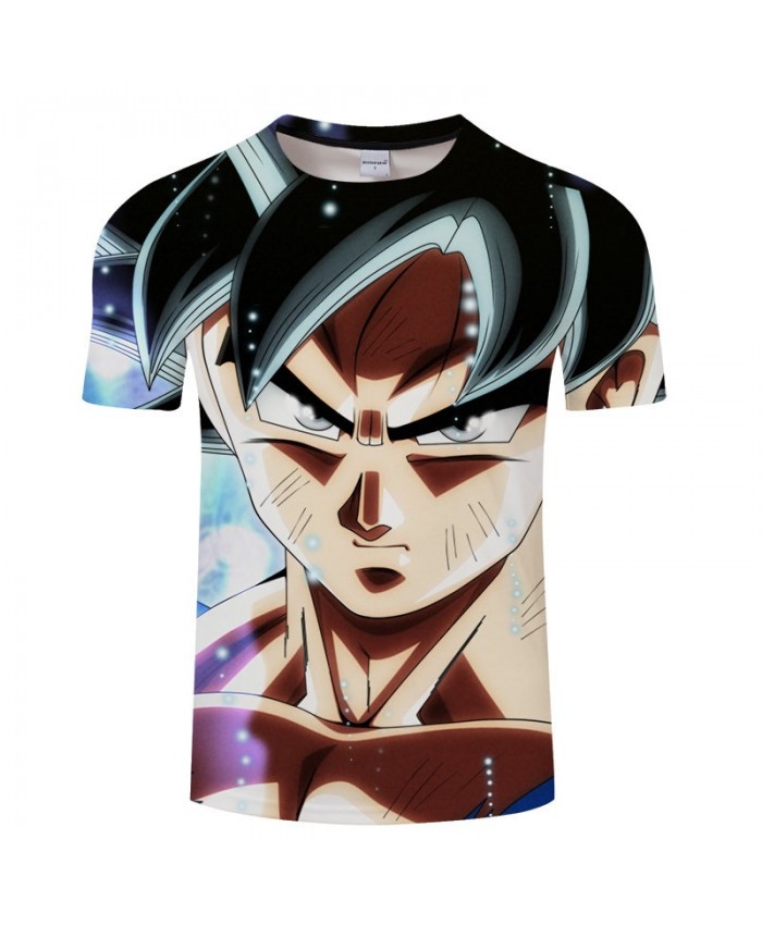 Starlight Flashing Cartoon Goku Dragon Ball 3D Print Men tshirt Anime Casual Short Sleeve Male O-neck Drop Ship