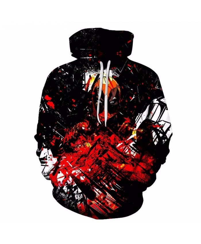 Strange People Mens Pullover Sweatshirt hoodies Pullover Sweatshirt Casual Hoodie Long Sleeve Anime Men Tops Sell Dead Pool