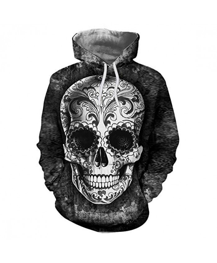 Sugar Skull Hoodies Men Sweatshirts Drop Ship Printed Hoodie 3d Hooded Tracksuits Unisex Pullover 6XL Casual Coat Male Hoodie