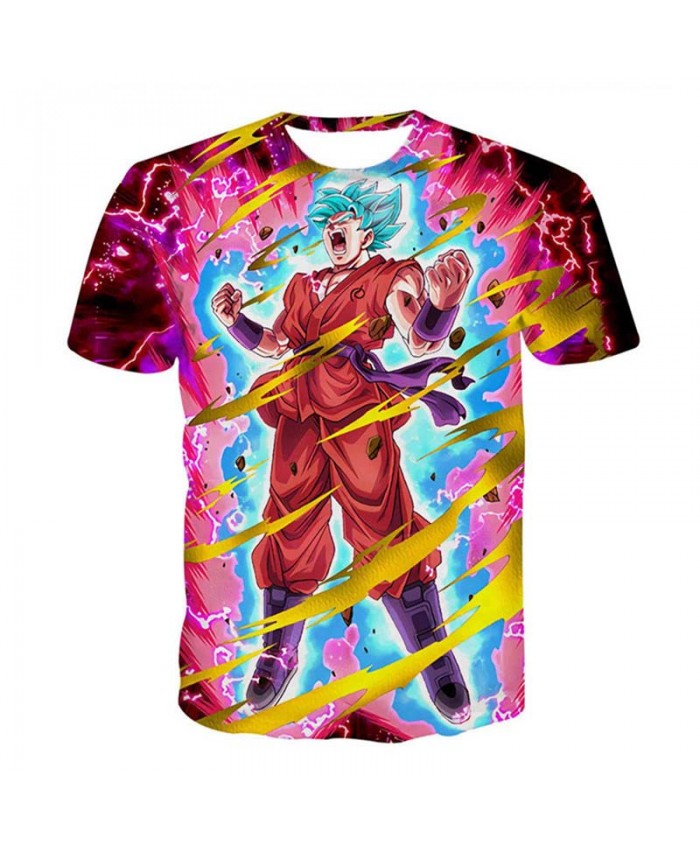 Summer Cartoon Anime Tshirt Men Dragon Ball T shirt 3D Vegeta Goku Super Saiya Print Tops Summer Short Sleeves Tees Streetwear