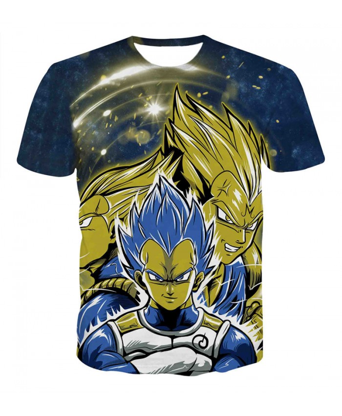 Summer Men Dragon Ball t shirt Teen Hip Hop Streetwear Funny T-shirt Superhero Vegeta Printed Tee Shirt Homme Camiseta 3D B