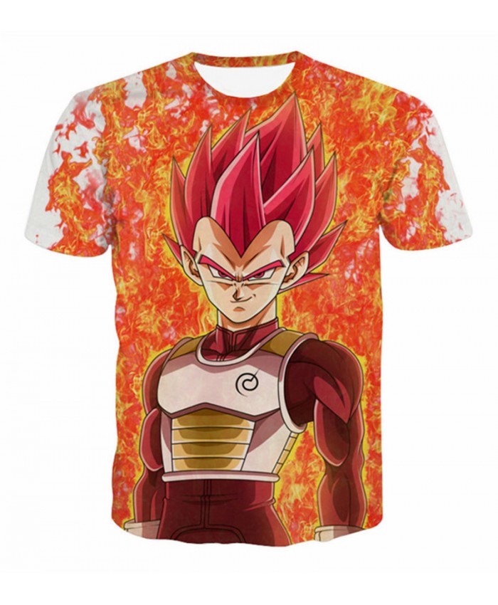 Summer Men Dragon Ball t shirt Teen Hip Hop Streetwear Funny T-shirt Superhero Vegeta Printed Tee Shirt Homme Camiseta 3D C
