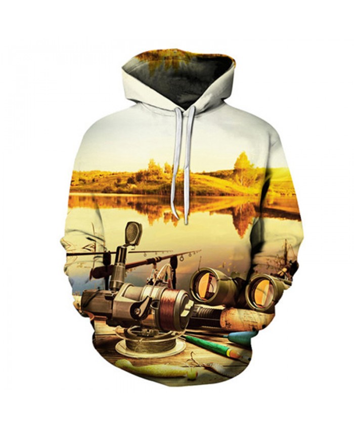 Sunset 3D Hoody Men Women Hoodies Anime Sweatshirts Fish Tracksuits Printed Pullover Harajuku Coat Boat New Drop ship