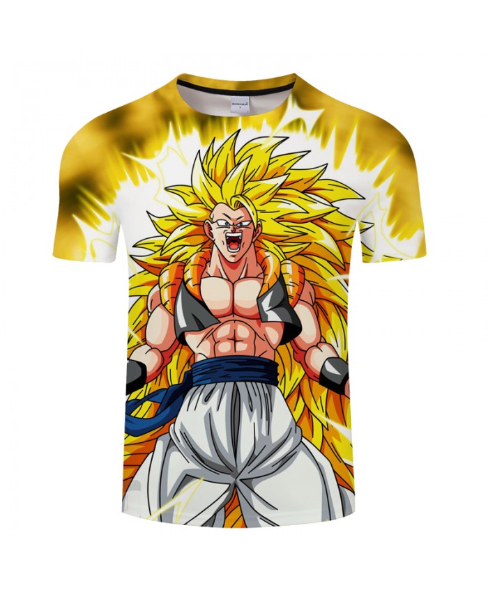 Super Saiyan 3D Print T shirt Men Summer Cartoon Short Sleeve Tops&Tees Tshirts Dragon Ball Drop Ship Camiseta 2021