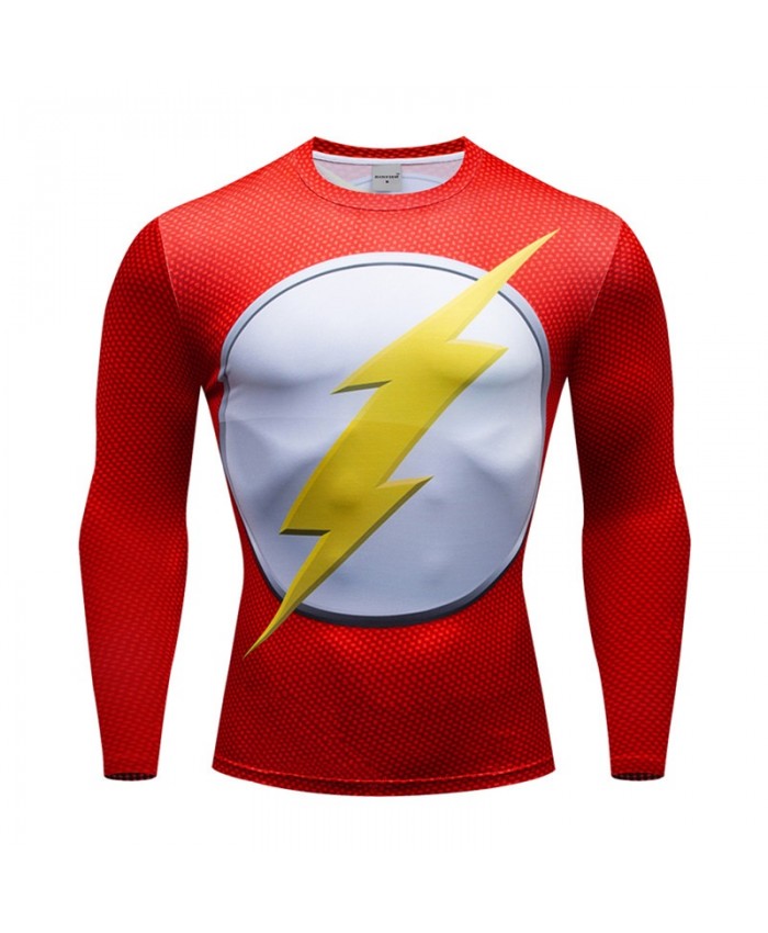 Super hero Compression Men Tshirt Bodybuilding Fitness Tops T shirts Long Sleeve Tees Cosplay Brand Crossfit New