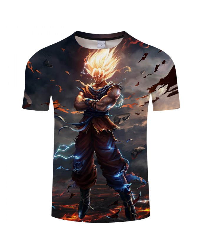 Superman 3D Print T shirt Men Women Summer Anime t shirt Streetwear Saiyan Tops&Tees Dragon Ball Tshirts Drop Ship