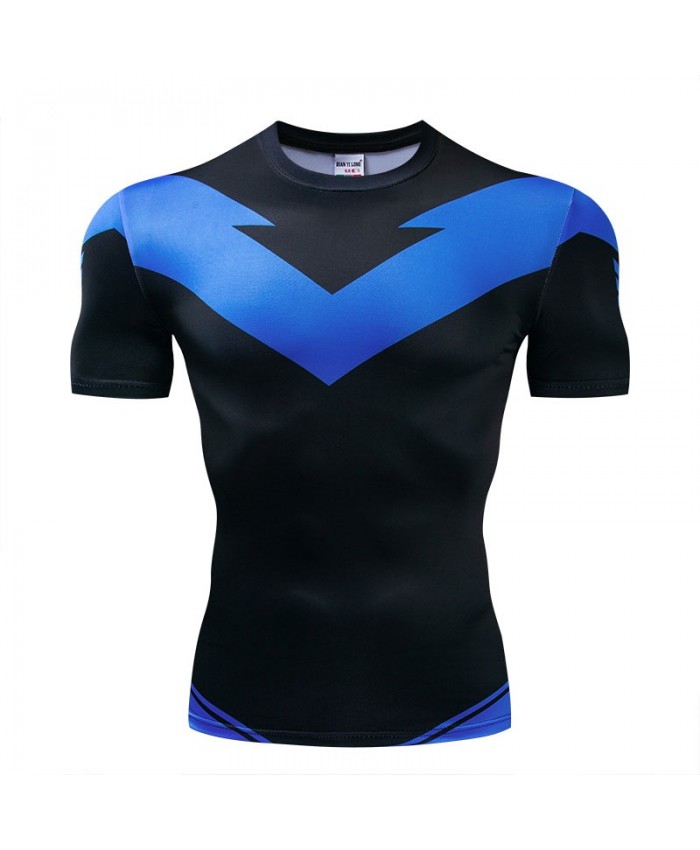 T Shirt Men Tops Short Sleeve Mens Tees The Avengers 4 Fitness Compression T-Shirt Bodybuilding Marvel Camiseta