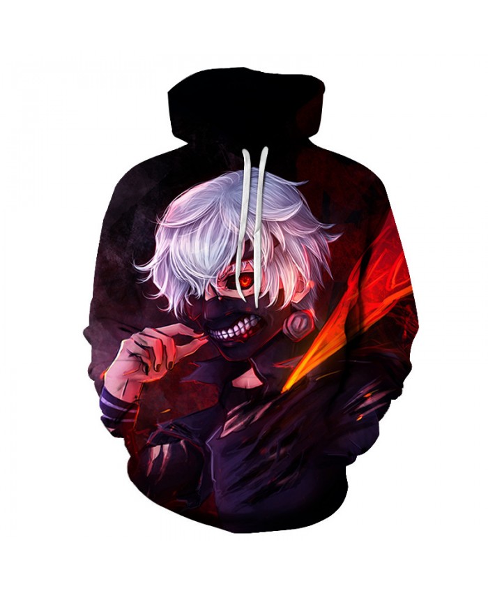 TOKYO GHOUL Printed Hoodies Men 3d Hoodies Brand Sweatshirts Boy Jackets Quality Pullover Fashion Tracksuits Streetwear Out Coat D