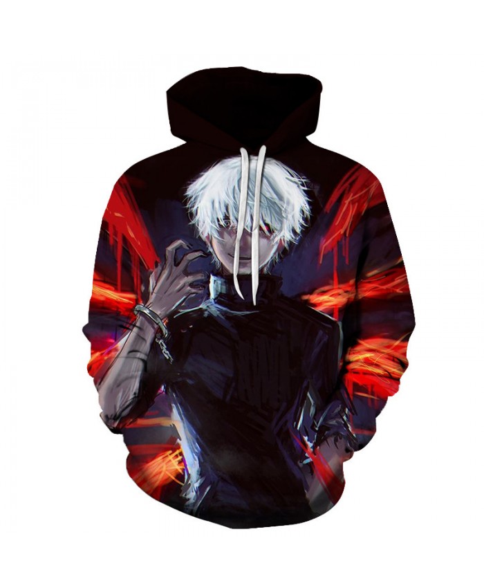 TOKYO GHOUL Printed Hoodies Men 3d Hoodies Brand Sweatshirts Boy Jackets Quality Pullover Fashion Tracksuits Streetwear Out Coat E