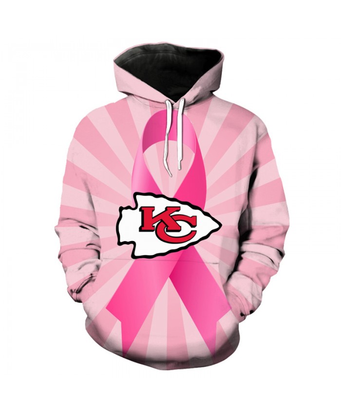 NFL Tackle Cancer Kansas City Chiefs pullover cute pink hooded sweatshirt