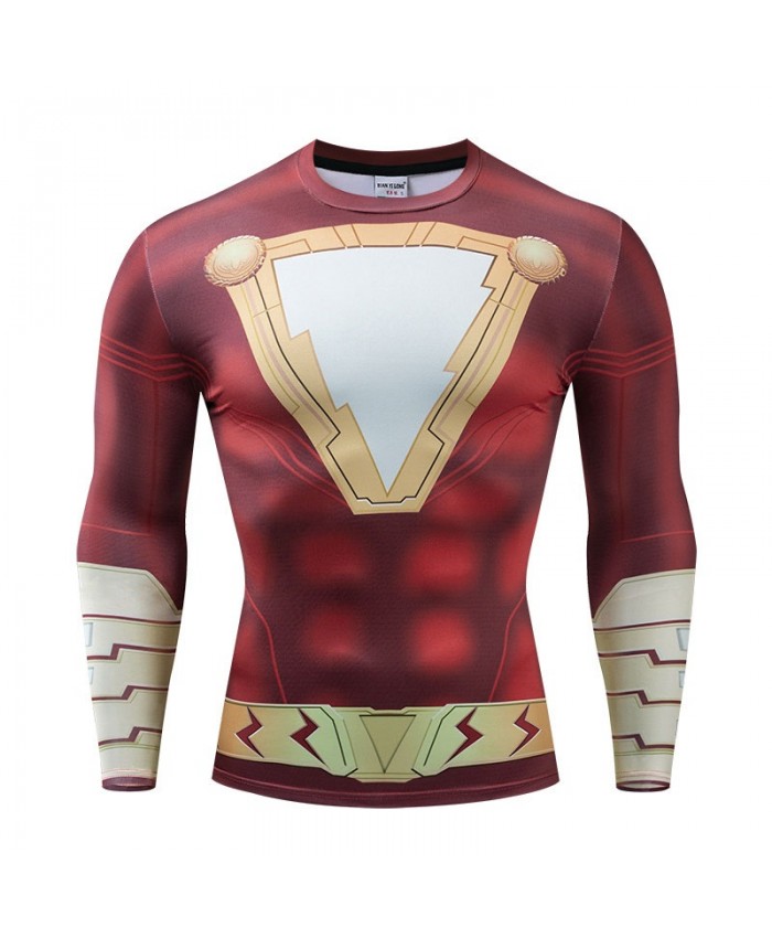 The Avengers 4 Long Sleeve Men Fitness Compression Marvel Bodybuilding Long Sleeve Tops Tee Brand Round Neck
