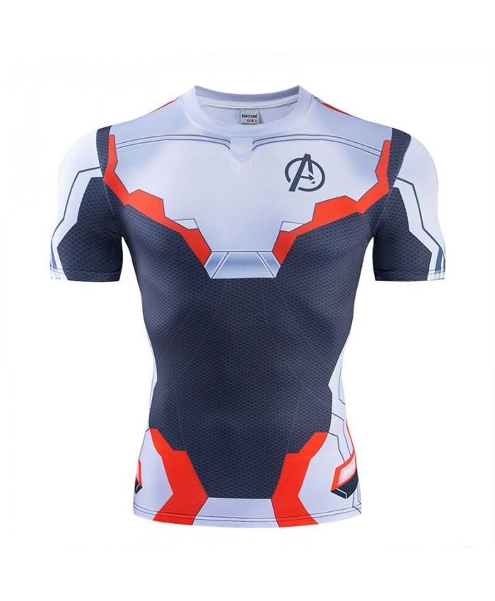 The Avengers 4 t shirt Men Tops Cool Short Sleeve Marvel Mens Tees Fitness Compression T-Shirt Bodybuilding Camiseta