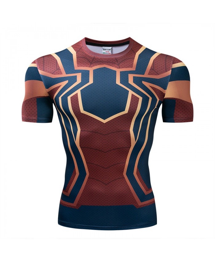 The Avengers 4 tshirt Men Tops Short Sleeve Tees Fitness Compression T-Shirt Marvel Bodybuilding Round Neck
