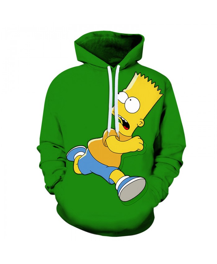 The Simpsons 3D Print Funny Harajuku Coat Hoodies Sweatshirts Clothes Men's Streetwear Hip Hop Tracksuit G
