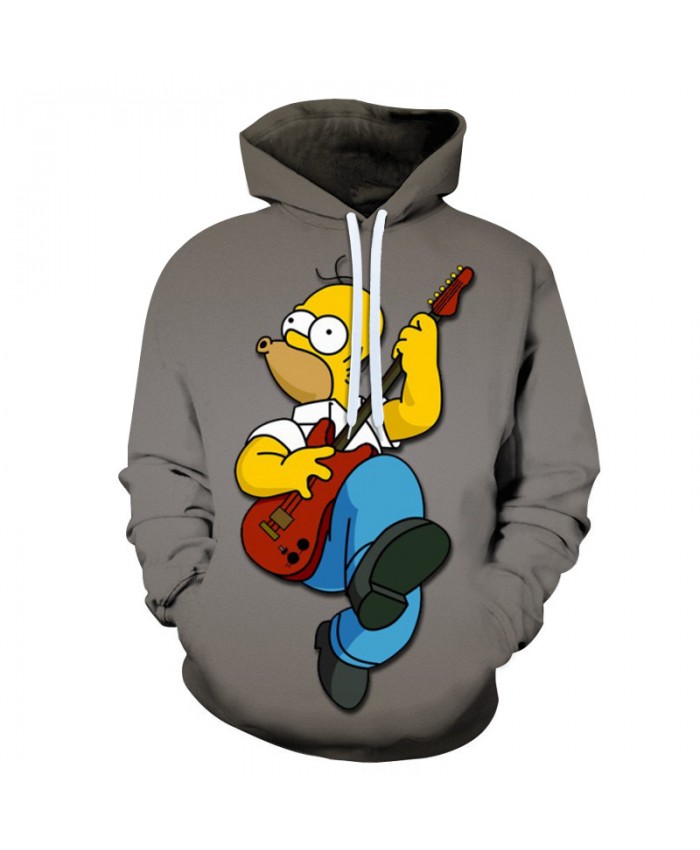 The Simpsons 3D Print Funny Harajuku Coat Hoodies Sweatshirts Clothes Men's Streetwear Hip Hop Tracksuit I