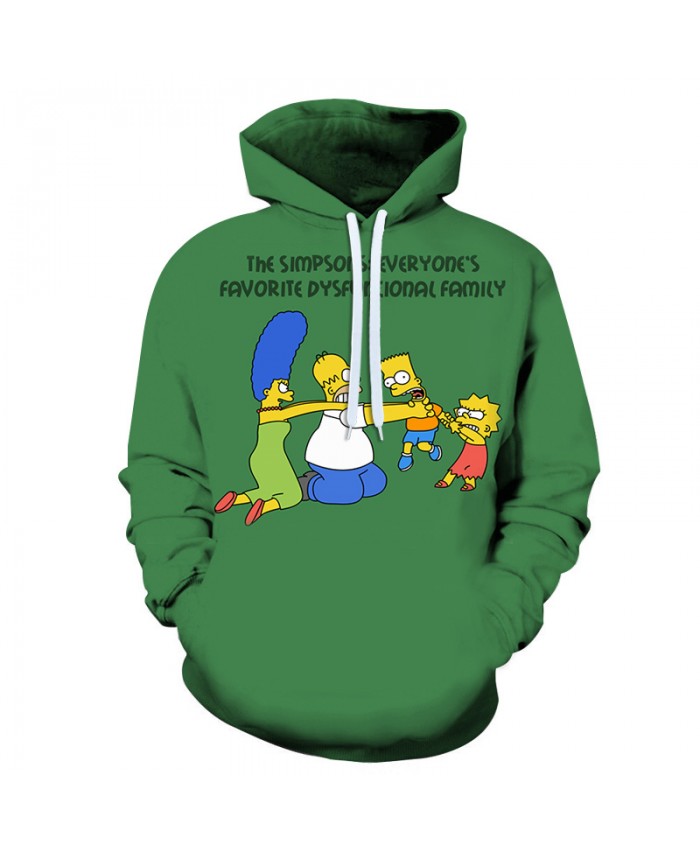 The Simpsons 3D Print Funny Harajuku Coat Hoodies Sweatshirts Clothes Men's Streetwear Hip Hop Tracksuit J