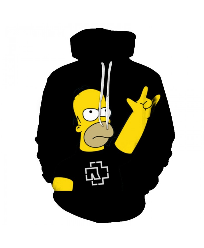 The Simpsons Hoodie 3D Print Sweatshirt Hoodies Children Wear Hip Hop Sweatshirt For Clothes