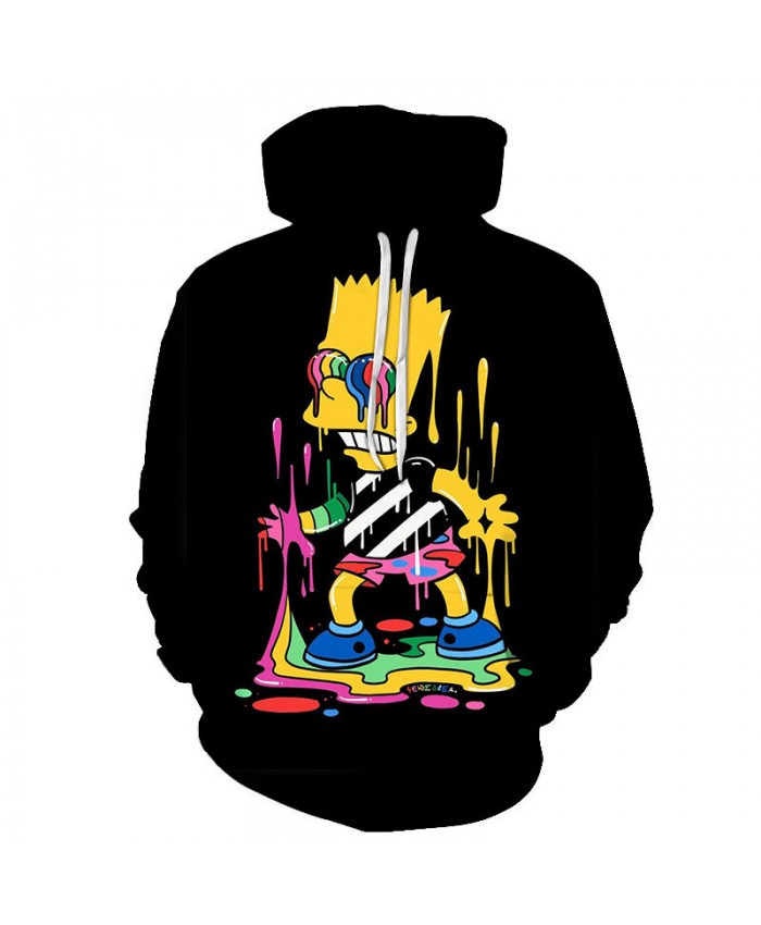 The Simpsons Hoodie 3D Print Sweatshirt Hoodies Children Wear Hip Hop Sweatshirt For Clothes C