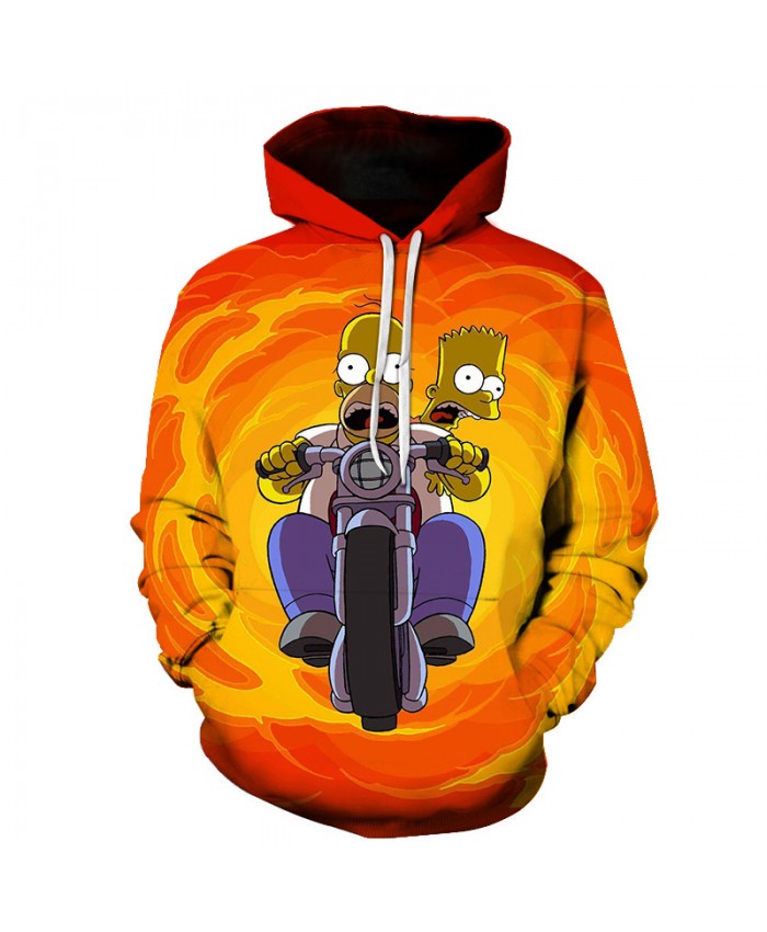 The Simpsons Hoodie 3D Print Sweatshirt Hoodies Children Wear Hip Hop Sweatshirt For Clothes D