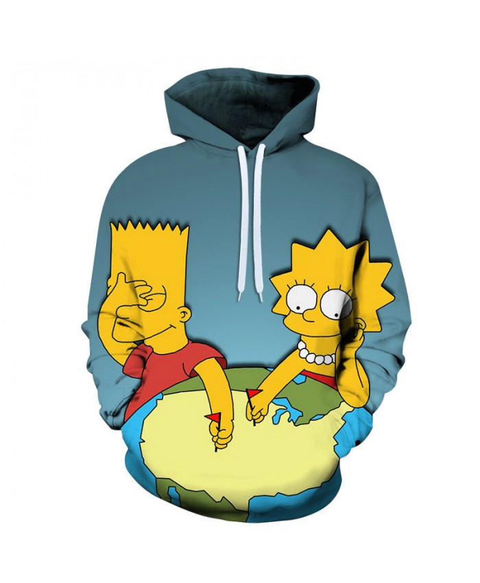 The Simpsons Hoodie 3D Print Sweatshirt Hoodies Children Wear Hip Hop Sweatshirt For Clothes I
