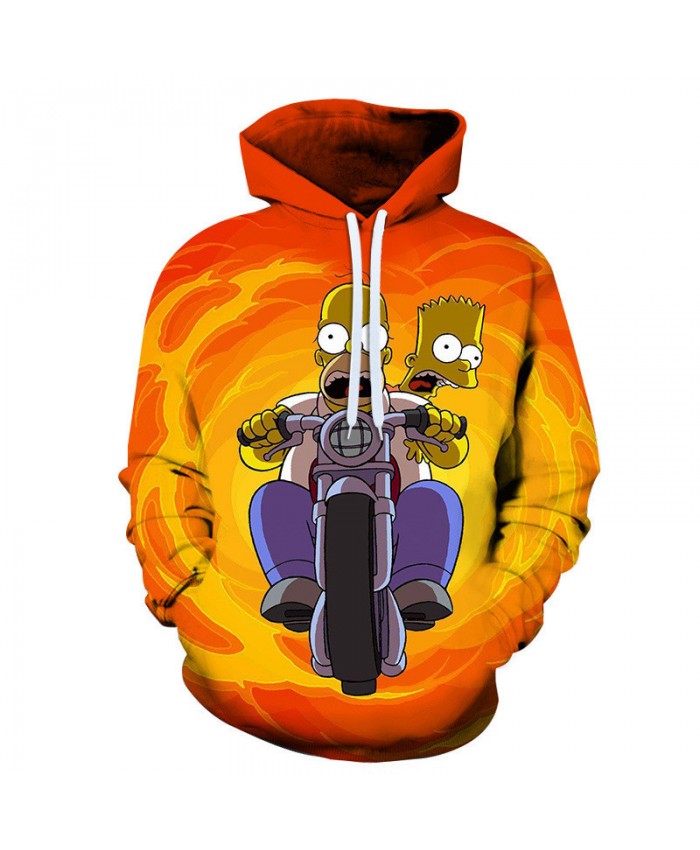 The Simpsons Hoodie 3D Print Sweatshirt Hoodies Children Wear Hip Hop Sweatshirt For Clothes J