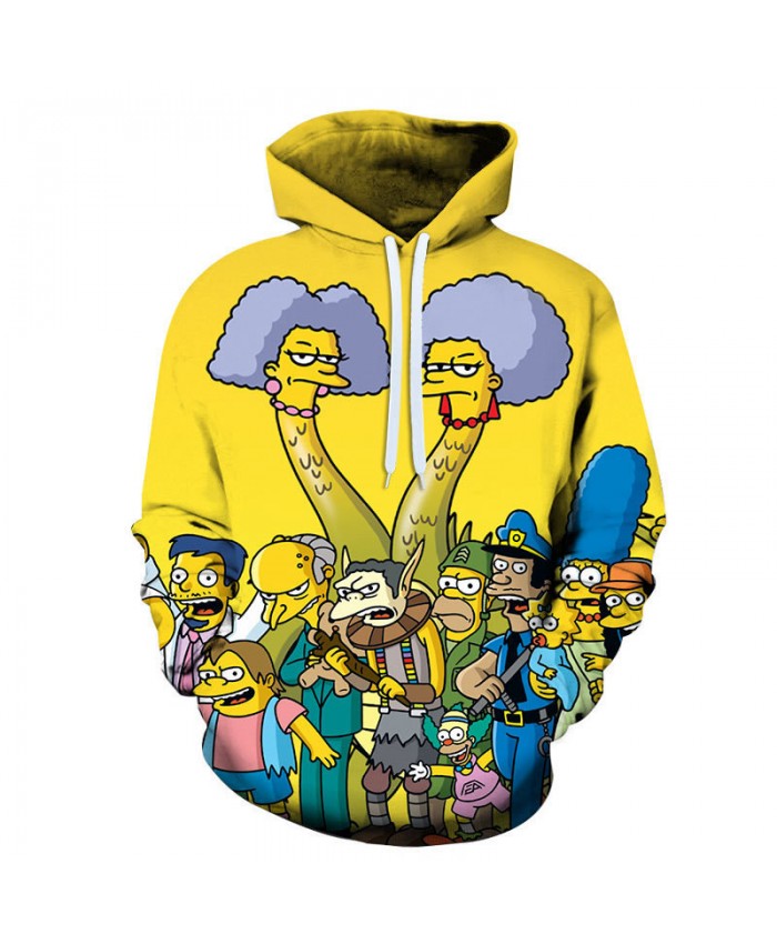 The Simpsons Hoodie 3D Print Sweatshirt Hoodies Children Wear Hip Hop Sweatshirt For Clothes K