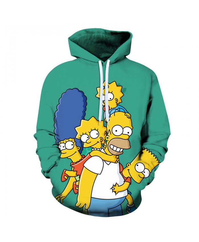 The Simpsons Hoodie 3D Print Sweatshirt Hoodies Children Wear Hip Hop Sweatshirt For Clothes Q