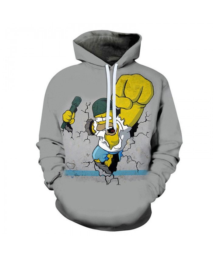 The Simpsons Hoodie 3D Print Sweatshirt Hoodies Children Wear Hip Hop Sweatshirt For Clothes T