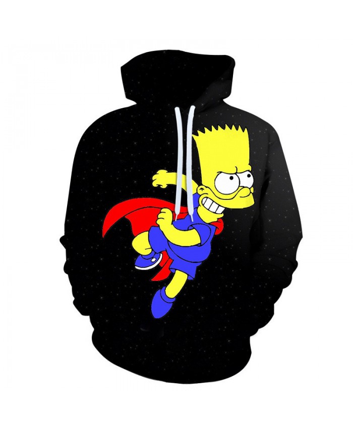 The Simpsons Hoodie 3D Print Sweatshirt Hoodies Children Wear Hip Hop Sweatshirt For Clothes V