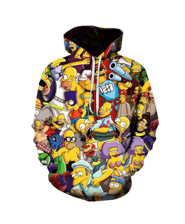 The Simpsons Printed 3D Men Women Hoodies Sweatshirts Quality Hooded Jacket Novelty Streetwear Fashion Casual Pullover AA