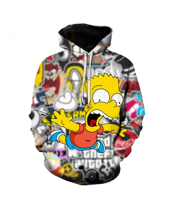 The Simpsons Printed 3D Men Women Hoodies Sweatshirts Quality Hooded Jacket Novelty Streetwear Fashion Casual Pullover C