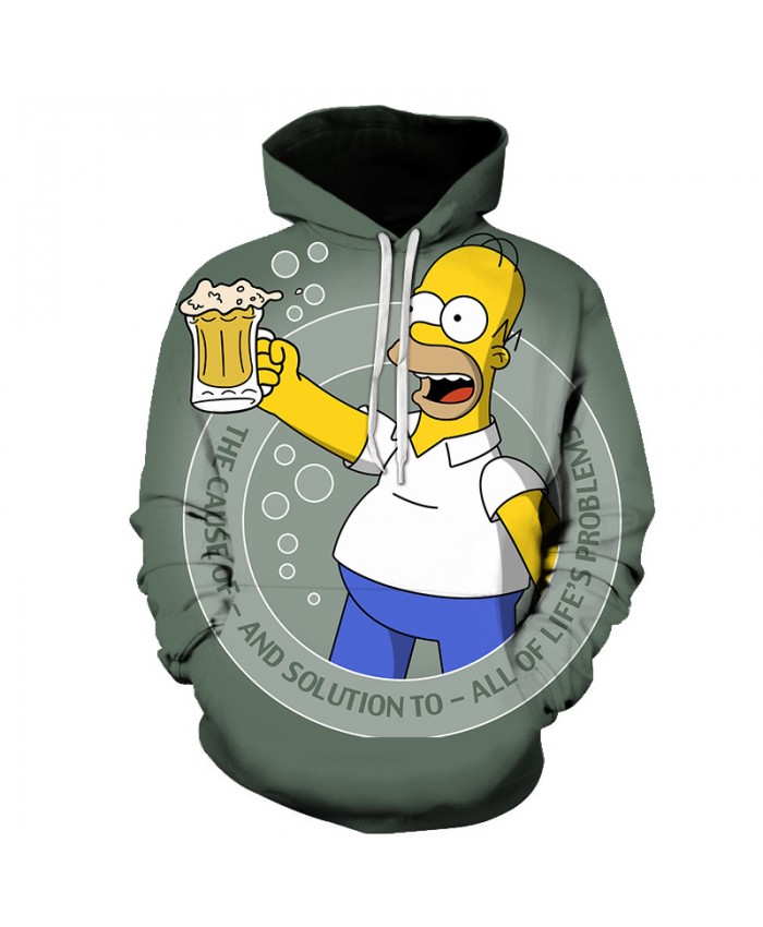 The Simpsons Printed 3D Men Women Hoodies Sweatshirts Quality Hooded Jacket Novelty Streetwear Fashion Casual Pullover FF