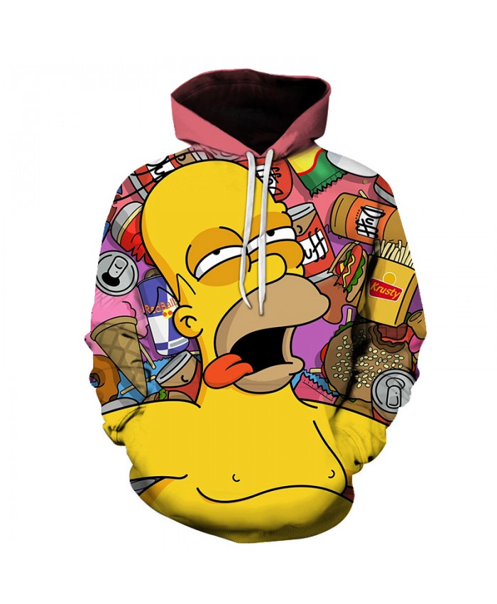 The Simpsons Printed 3D Men Women Hoodies Sweatshirts Quality Hooded Jacket Novelty Streetwear Fashion Casual Pullover GG
