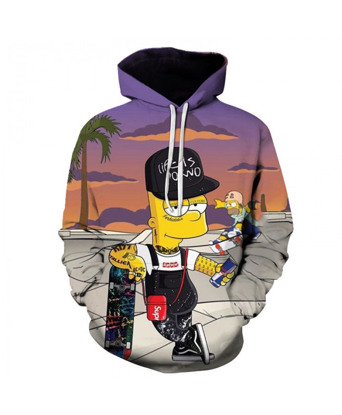 The Simpsons Printed 3D Men Women Hoodies Sweatshirts Quality Hooded Jacket Novelty Streetwear Fashion Casual Pullover L
